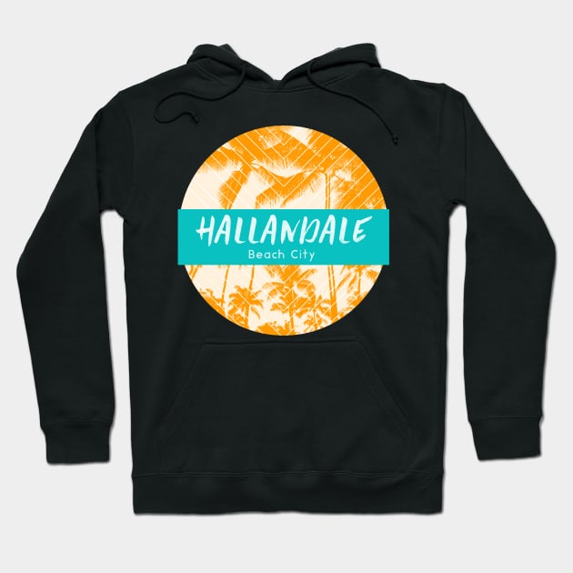 Hallandale Beach City Hoodie by Be Yourself Tees